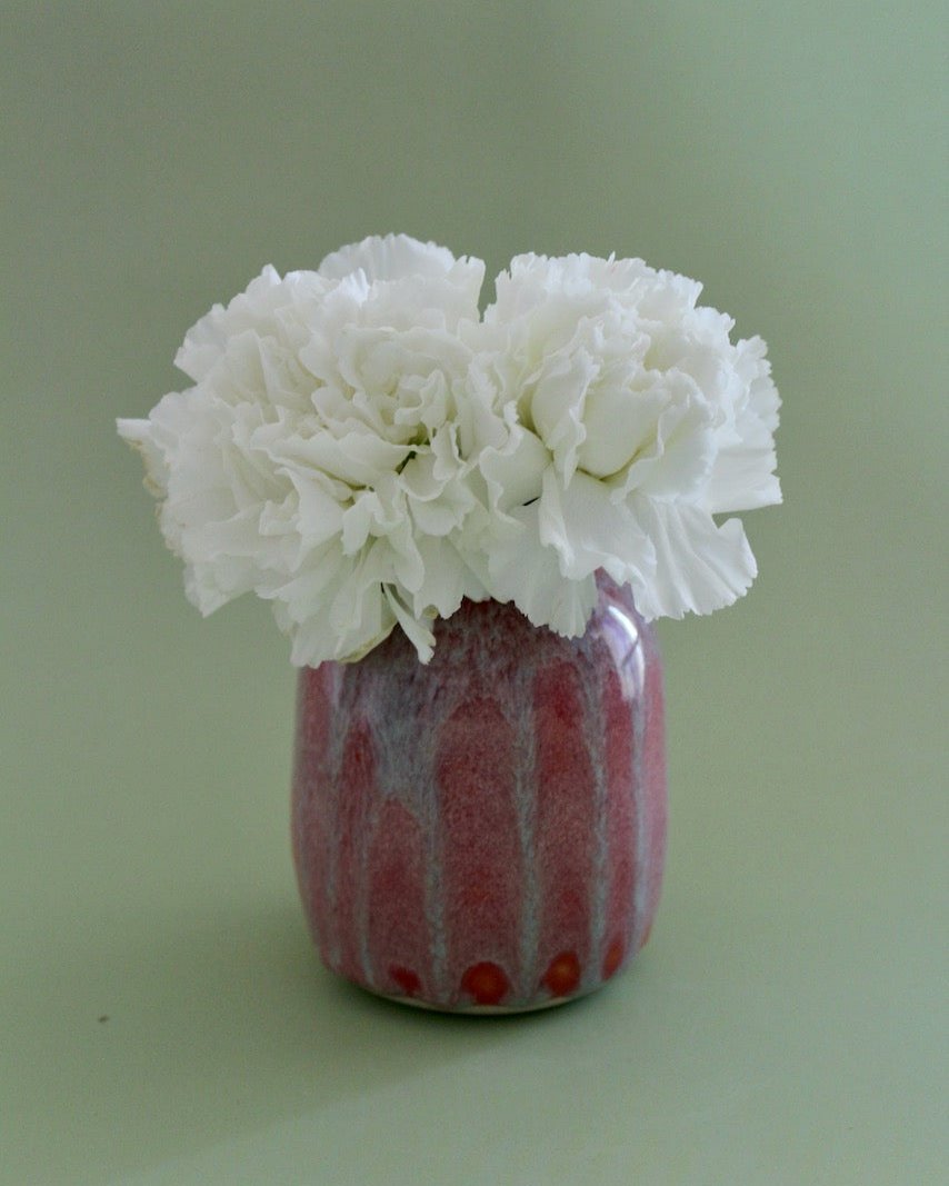 Pink & Blue Drippy Vase