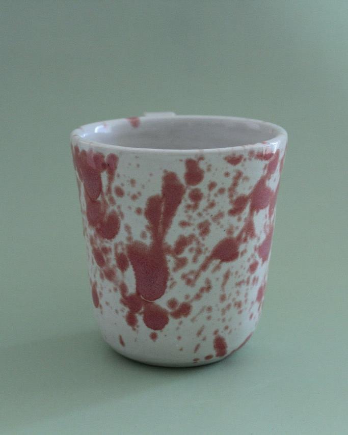 Pink Splatter Mug