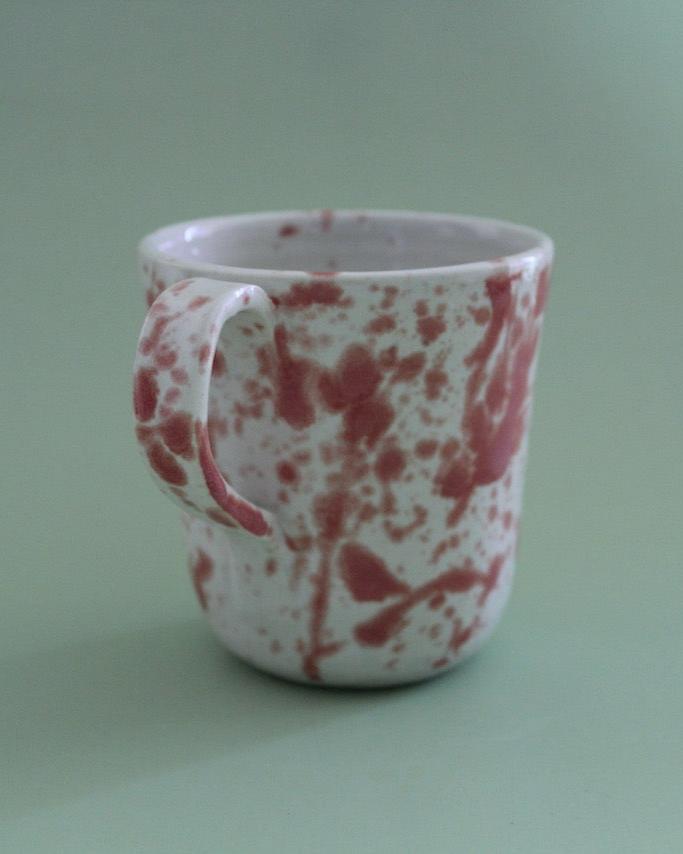 Pink Splatter Mug