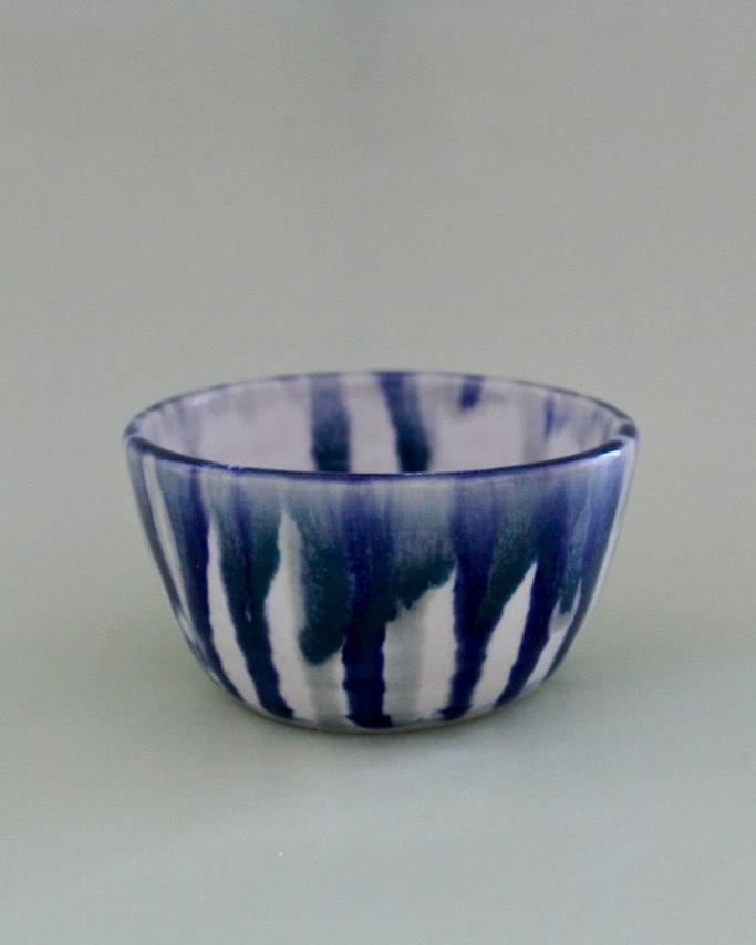 Blue & Teal Drippy Wine Cup