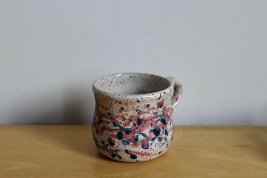 Pink and Teal Splatter Mug
