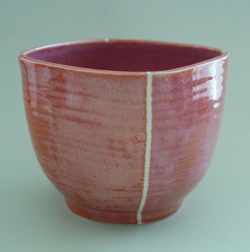 Pink & Orange Square Bowl