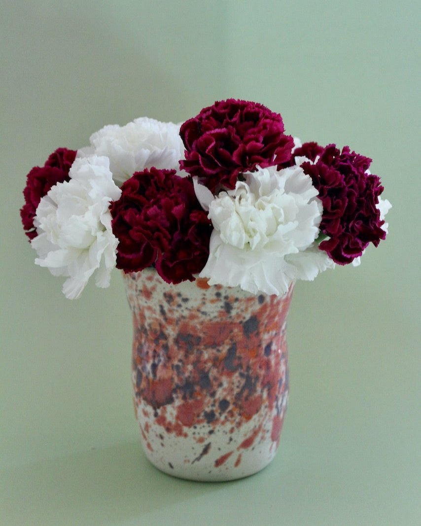 Large Pink & Purple Splatter Vase