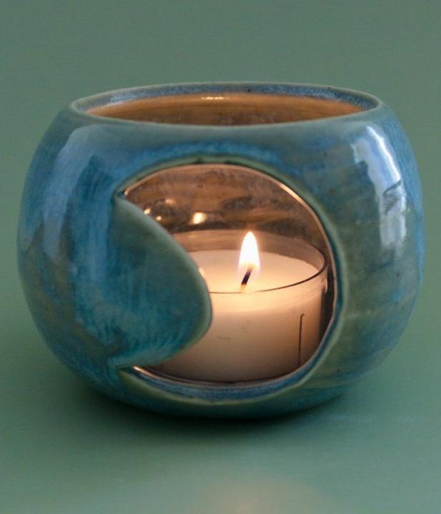 Opal Crescent Moon Luminary