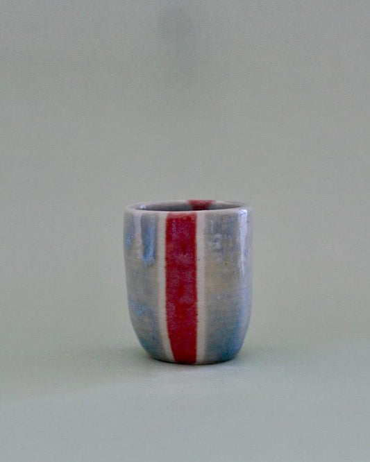 Opal & Pink Stripped Shot Glass