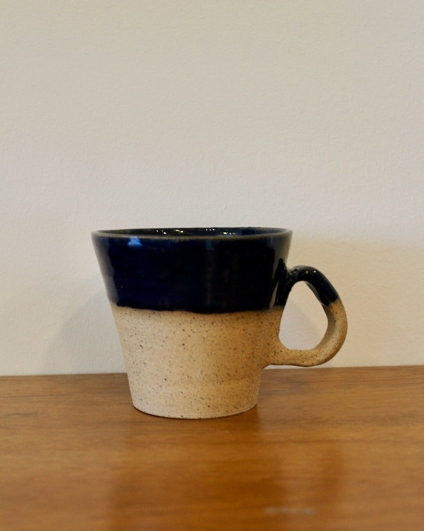 Large Angle Mug - Dark Blue